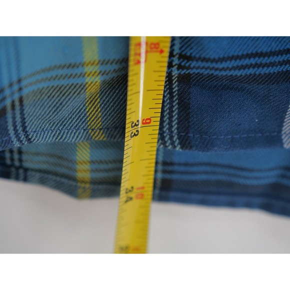 Dixxon Flannel Co “The‎ Complex” Men's Shirt Size 2XL Blue plaid button up - Picture 7 of 10